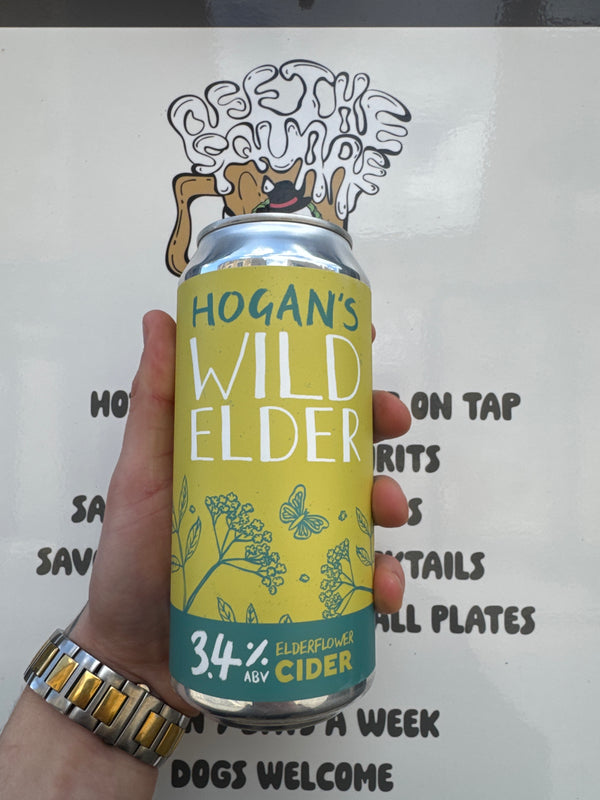 Hogans wild elder 3.4% cider
