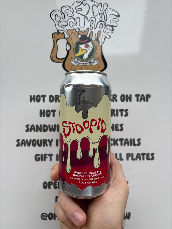 Stoopid- Raspberry Cherry White Chocolate