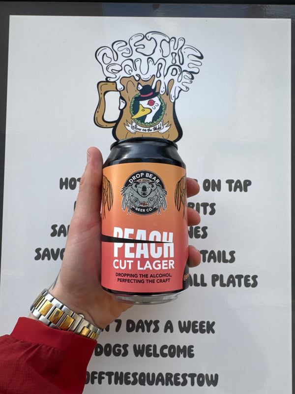 Drop bear ‘peach cut lager’ 0%