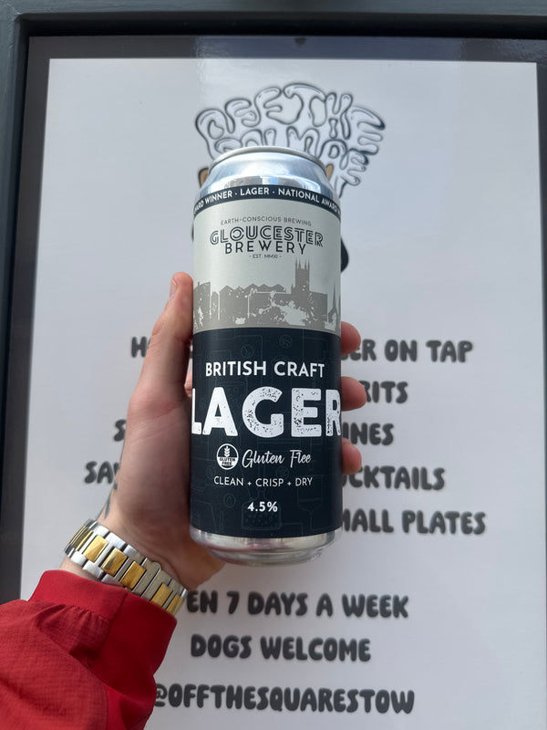 Gloucester brewery ‘British craft lager’ 4.5%