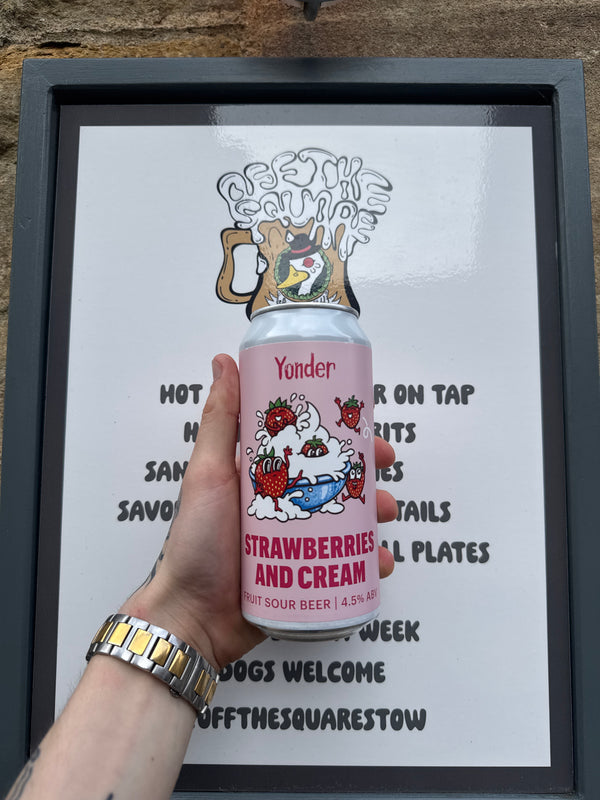 Yonder ‘strawberries and cream’ 4.5% sour