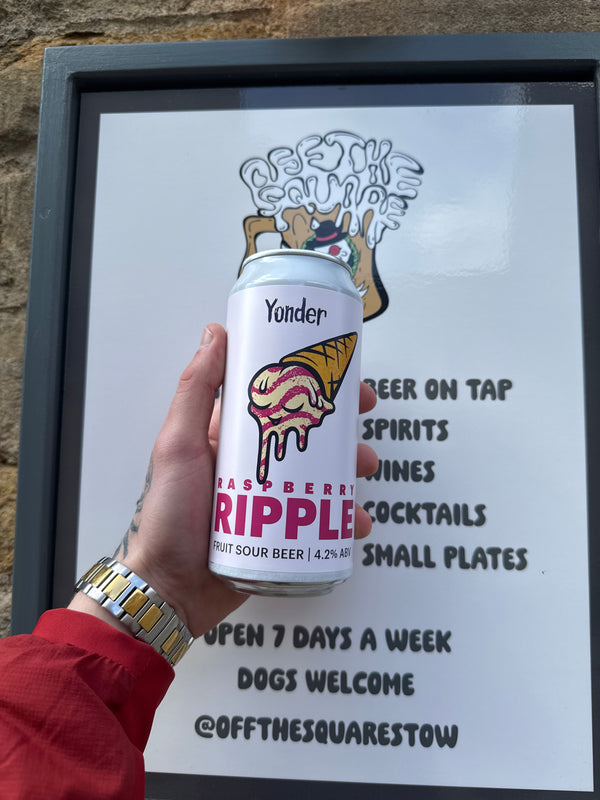 Yonder ‘raspberry ripple’ sour beer 4.2%
